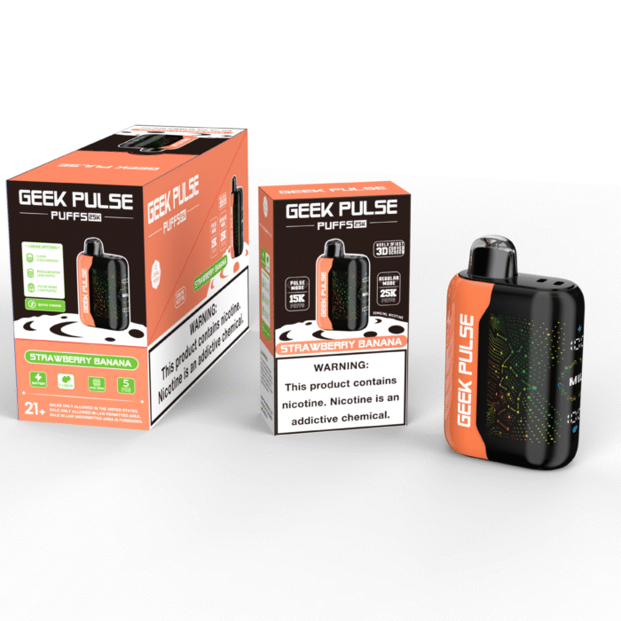 Geek Pulse Premium Disposable Vape | Strawberry Banana