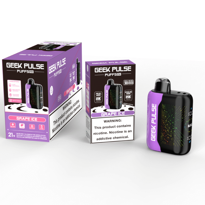 Geek Pulse Premium Disposable Vape | Grape Ice